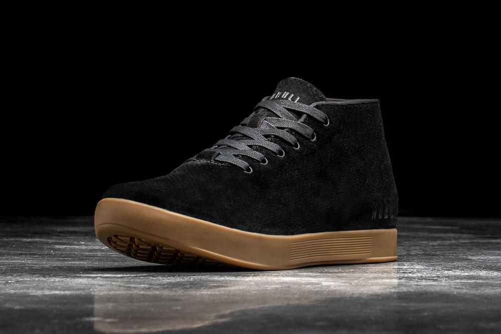 NOBULL Gum Suede Mid Training Ayakkabı Erkek - Siyah - Turkiye (NFM-963721)